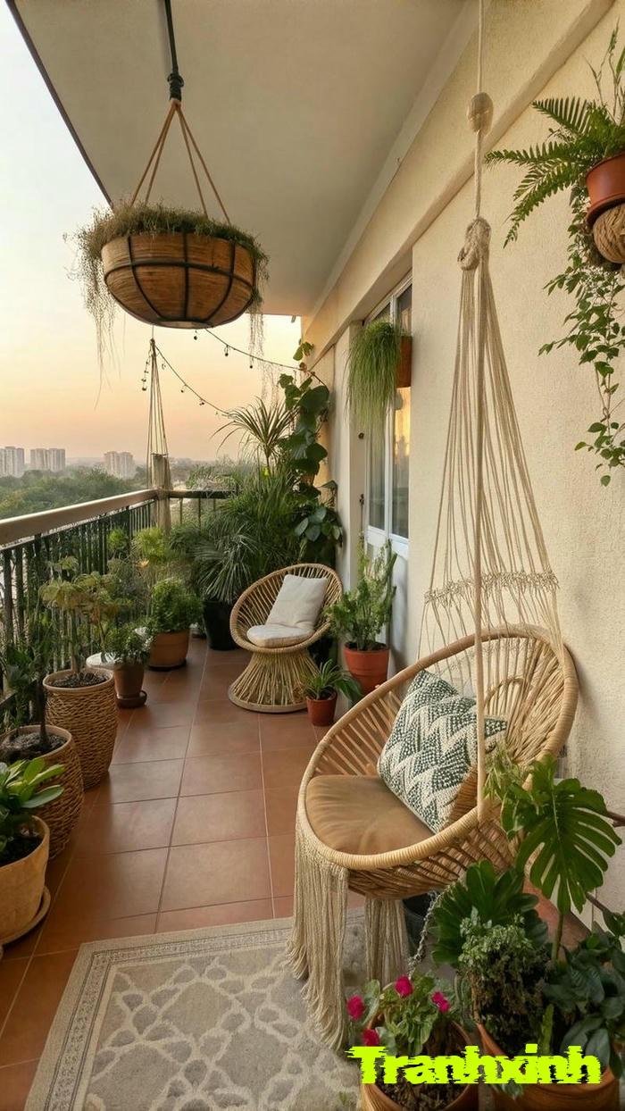 ảnh trang trí ban công đơn giản