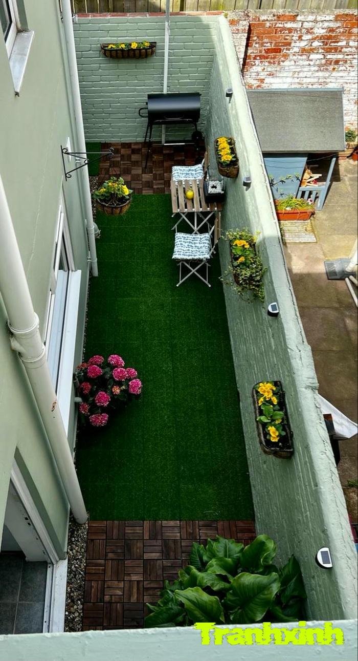 ảnh trang trí ban công nhở gọn