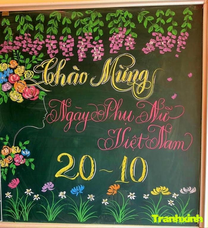 ảnh trang trí bảng 20 10