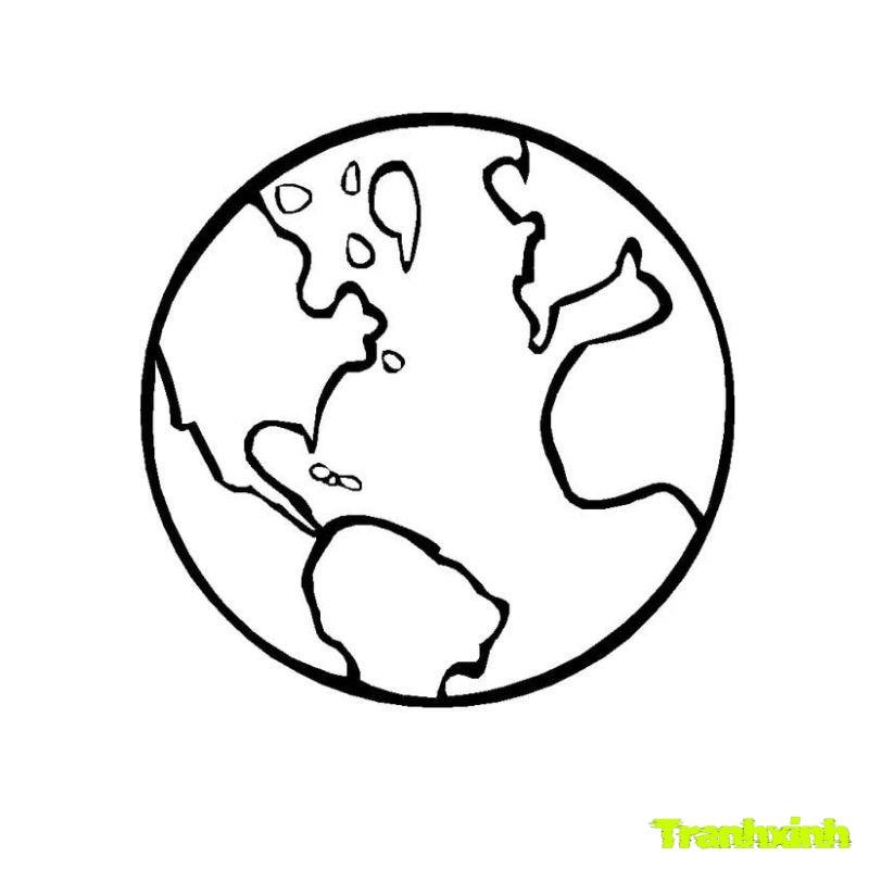 anh tranh tô màu bảo vệ trái đất