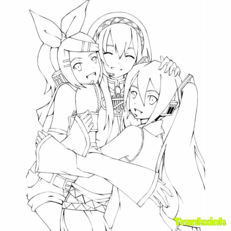 ảnh tranh tô màu blackpink cực đẹp