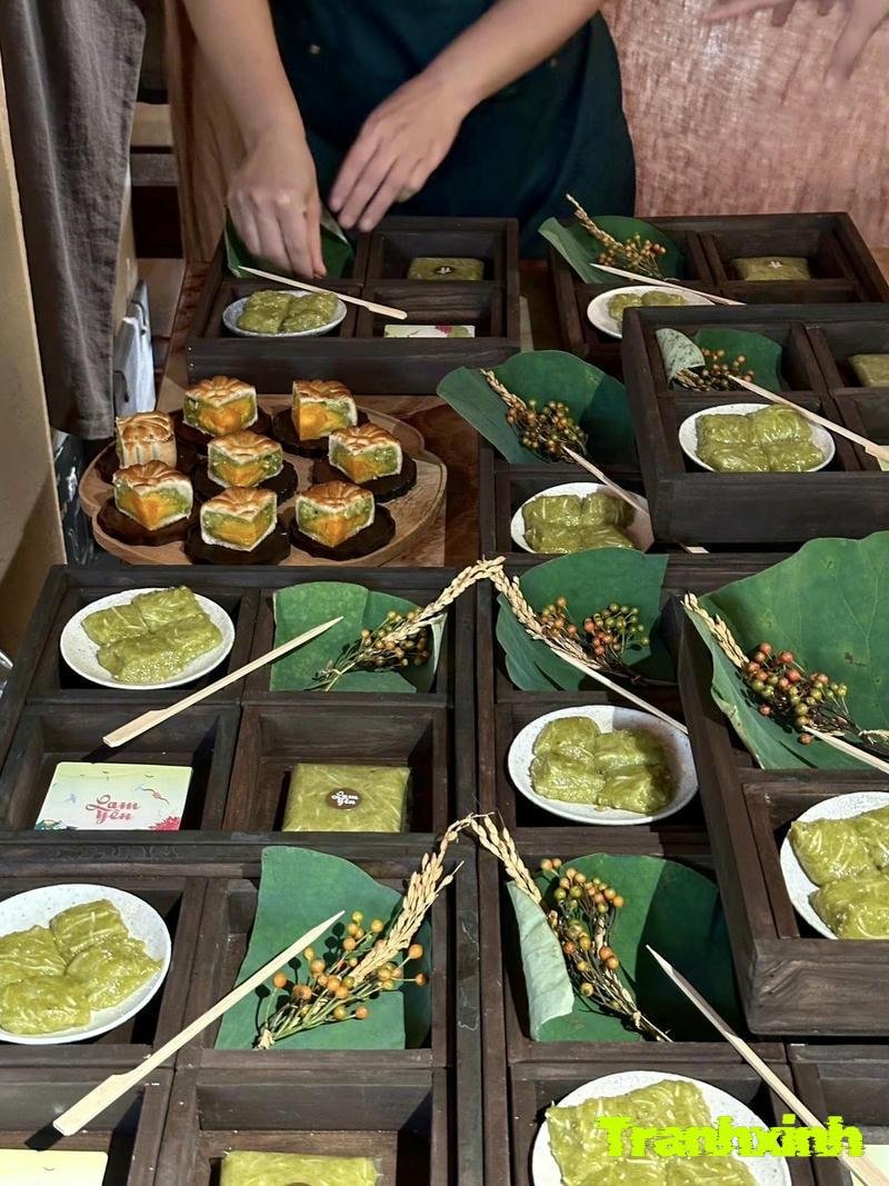 bánh trung thu trang trí đẹp