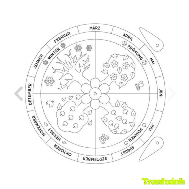bes tập tô màu 4 mùa