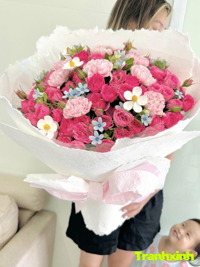 bó hoa kiểu tròn