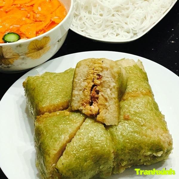 cách gói bánh chưng vuông