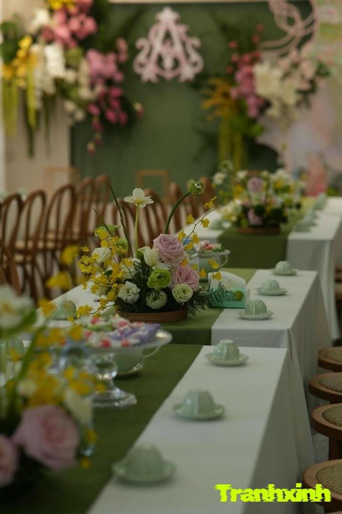 cách trang trí bàn tiệc đẹp