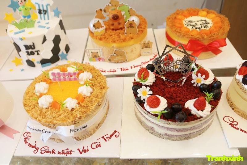 cách trang trí bánh bông lan trứng muối