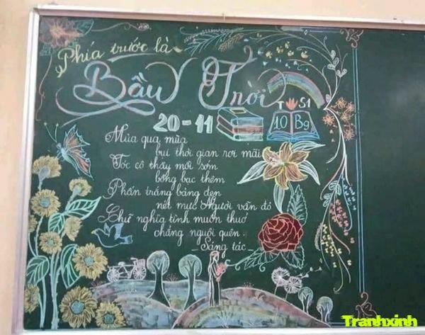 decor bảng 20 11 đẹp nhất