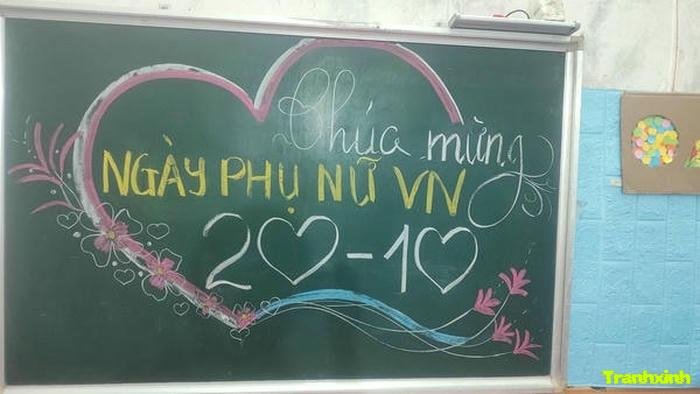 decor bảng lớp 20 10