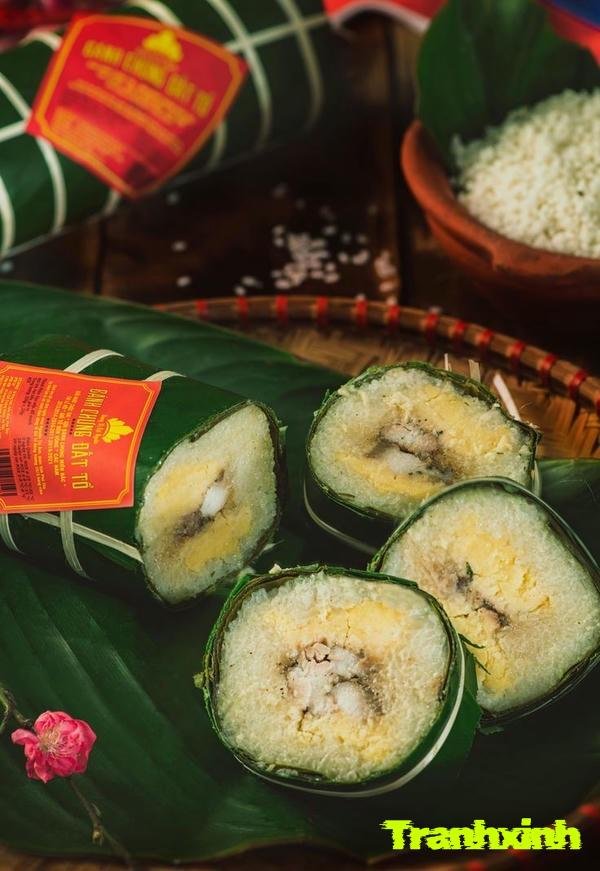 gói bánh chưng bằng tay