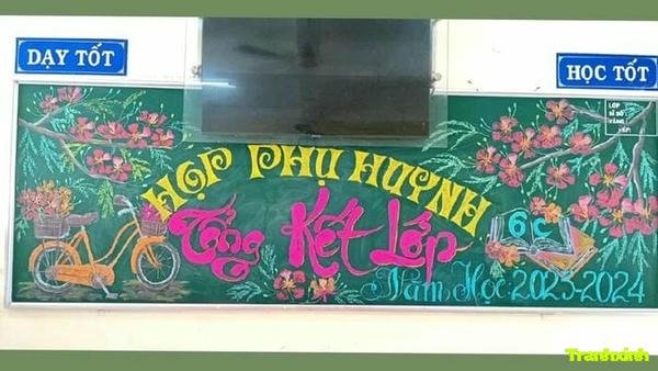 hình ảnh trang trí bảng họp phụ huynh đẹp