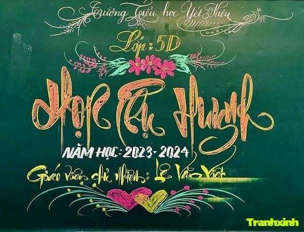 hình ảnh trang trí bảng họp phụ huynh siêu đẹp