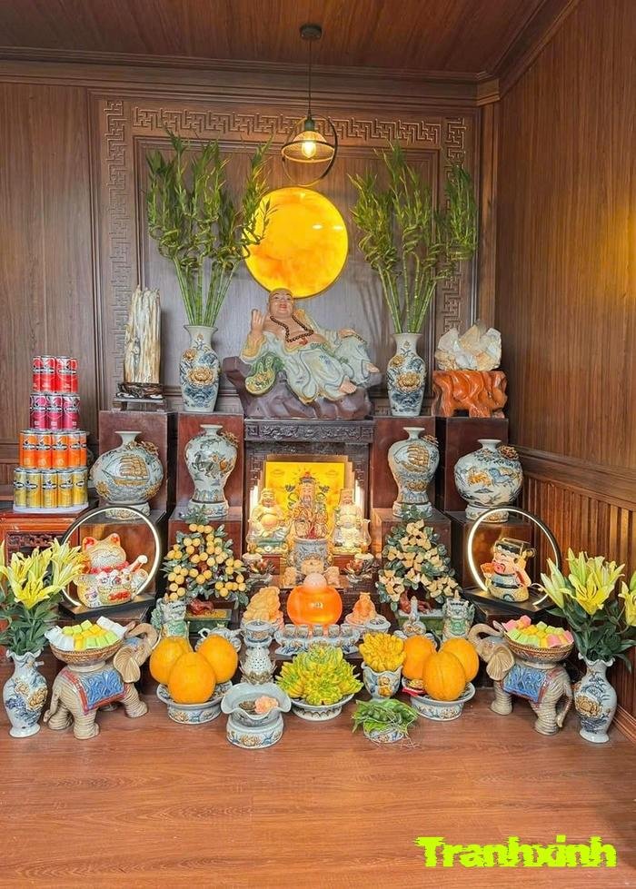hình ảnh trang trí phòng thờ