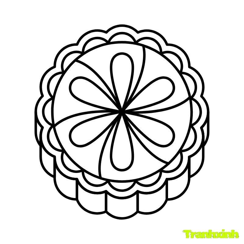 hình anh tranh tô màu bánh trung thu