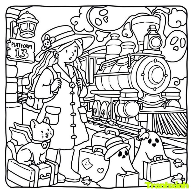 hình ảnh tranh tô màu các mùa trong năm