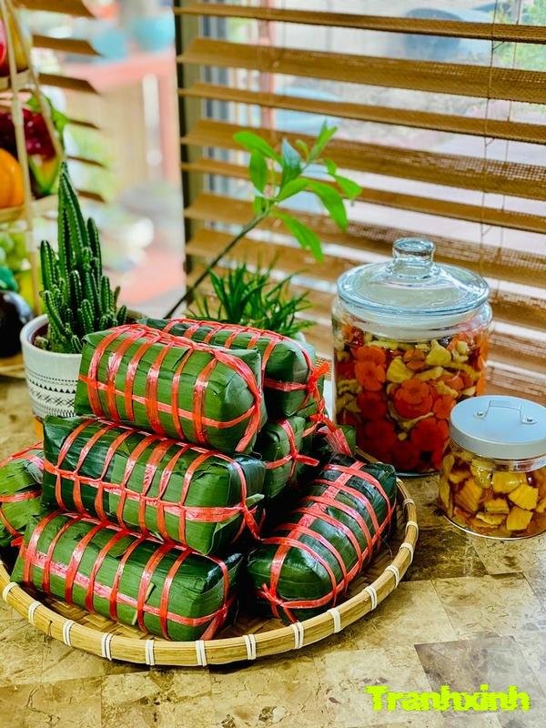 hướng dẫn gói bánh chưng tết
