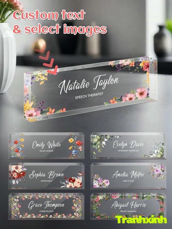 làm bảng tên cute