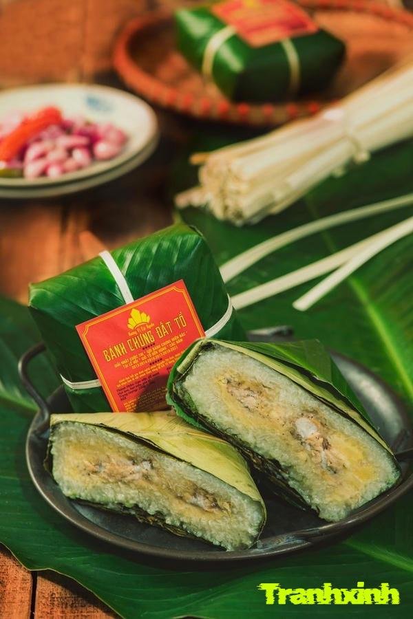 làm đẹp bánh chưng tết