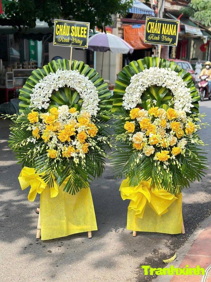 lẵng hoa chia buồn