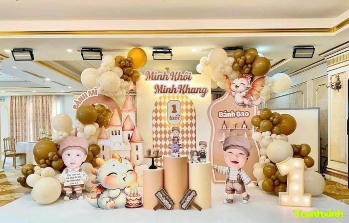 mẫu trang trí background ấn tượng