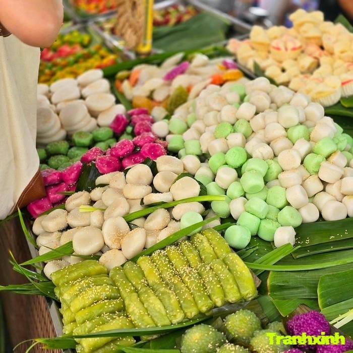 mẫu trang trí bánh dân gian