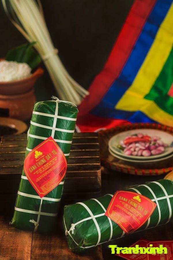 nghệ thuật gói bánh chưng đẹp