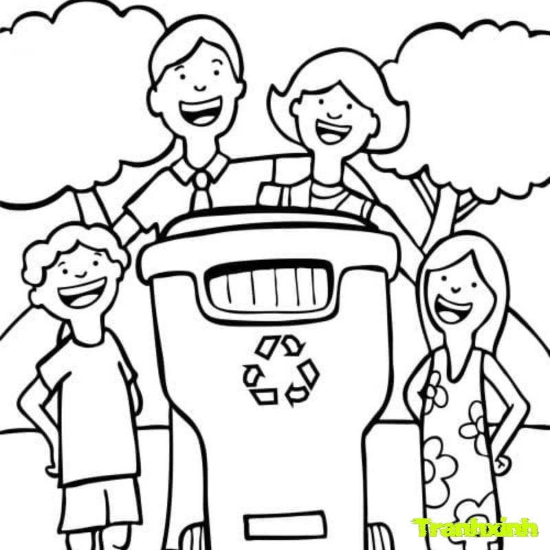 tô màu tranh bảo vệ môi trường
