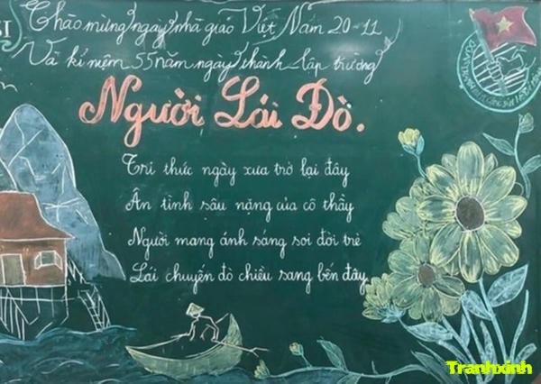 trang trí 20 11 tri ân