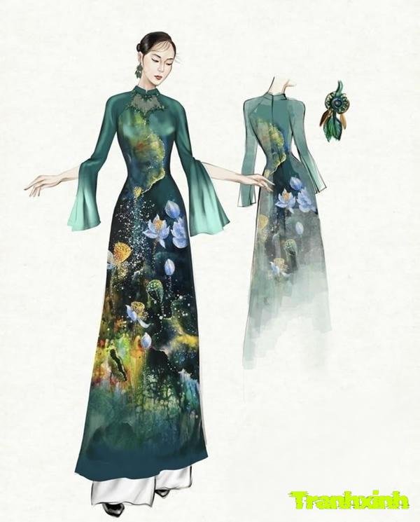 trang trí áo dài quý phái