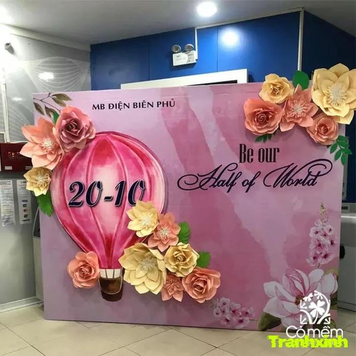 trang trí backdrop 20 10