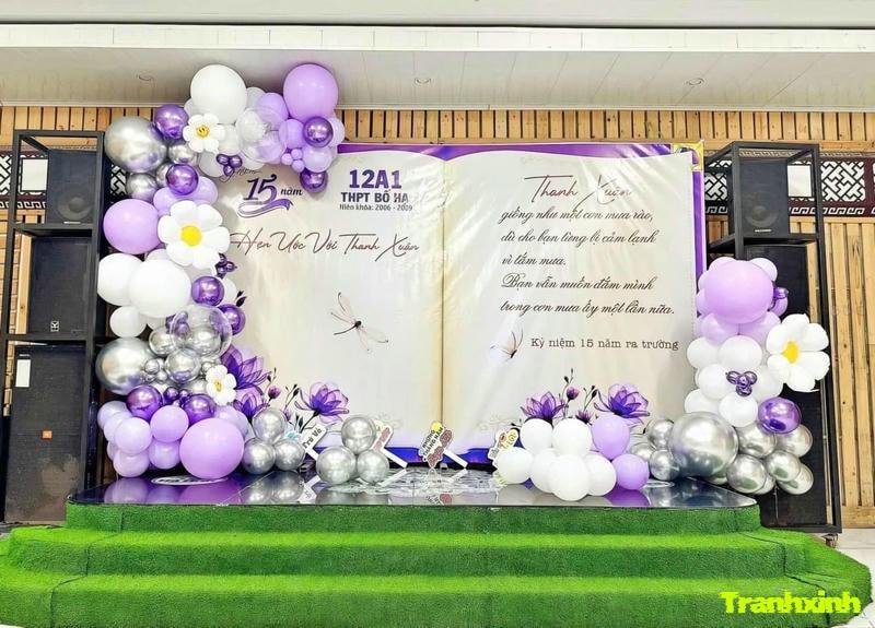 trang trí backdrop dễ làm