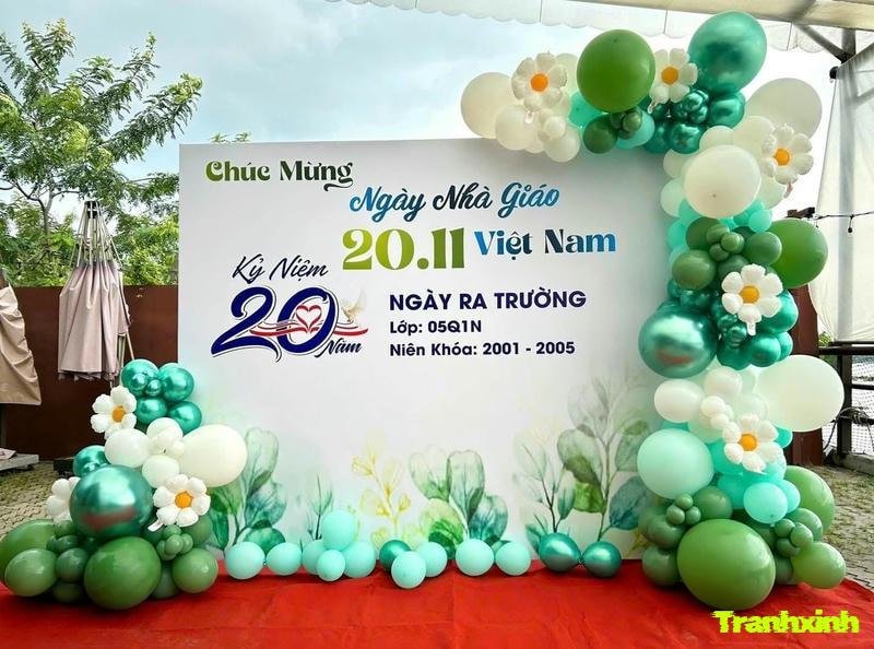 trang trí backdrop đơn giản mà đẹp