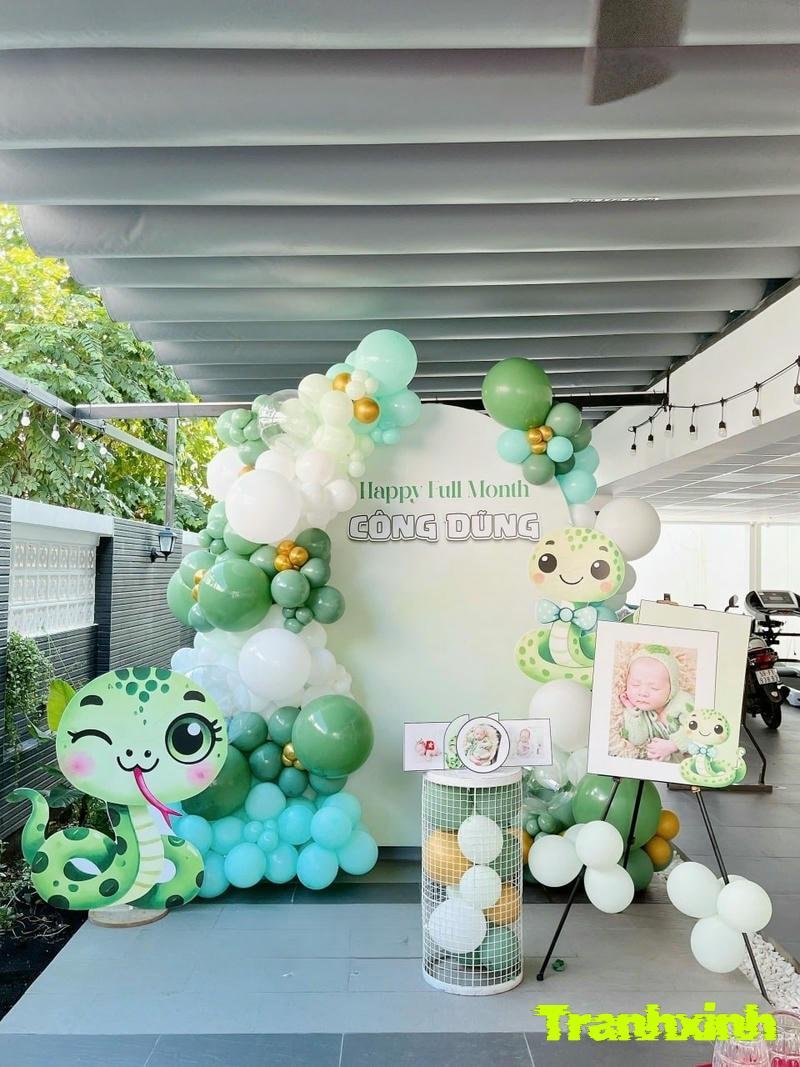 trang trí backdrop đơn giản