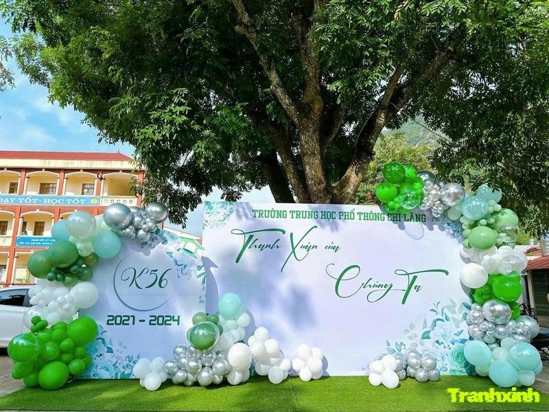 trang trí backdrop hiện đại