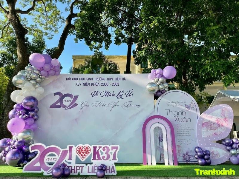 trang trí backdrop theo chủ đề