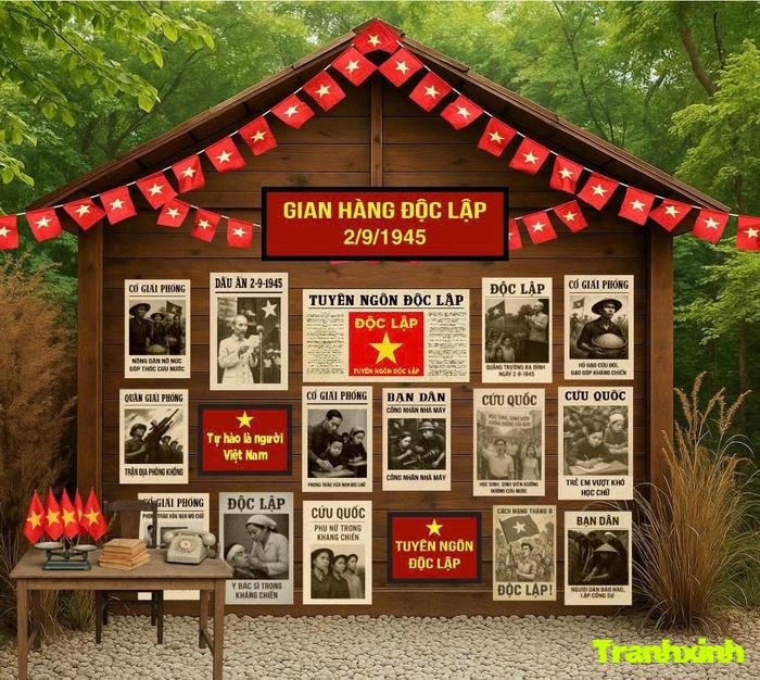 trang trí background cho studio