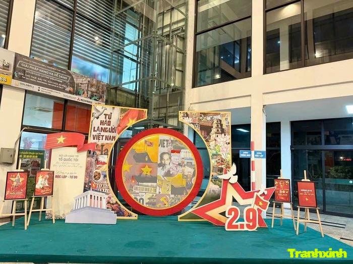 trang trí background tối giản