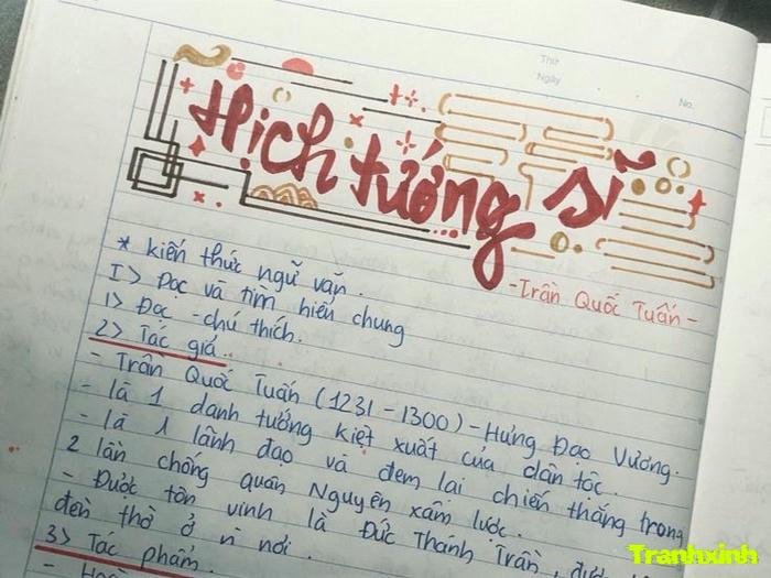 trang trí bài thơ tối giản