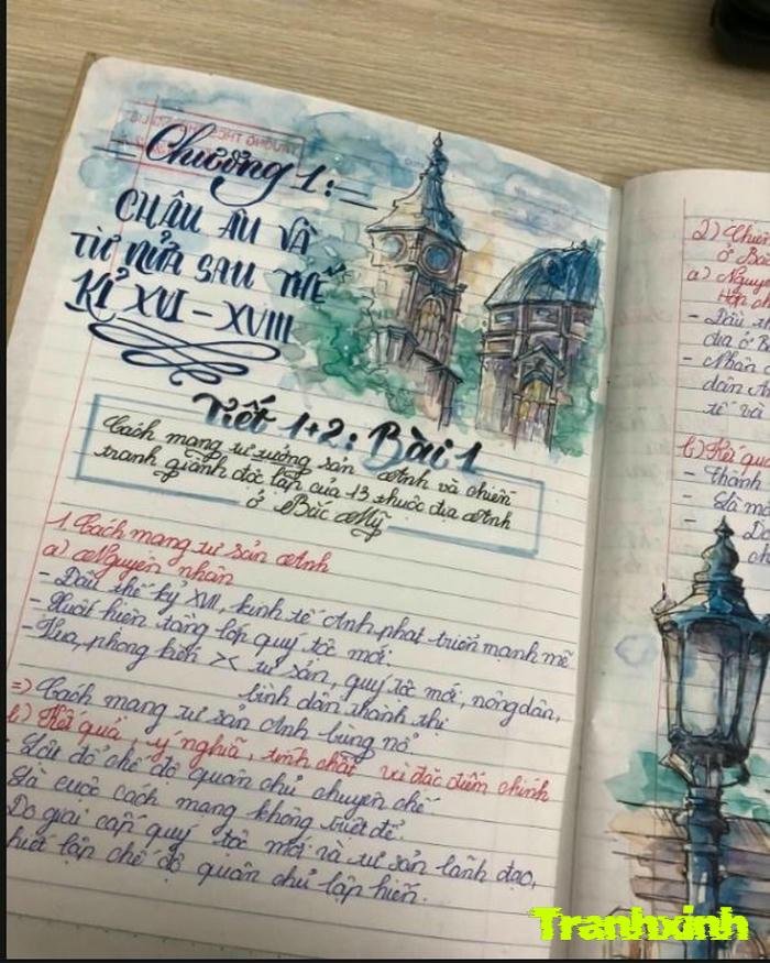 trang trí bài thơ và vẽ border