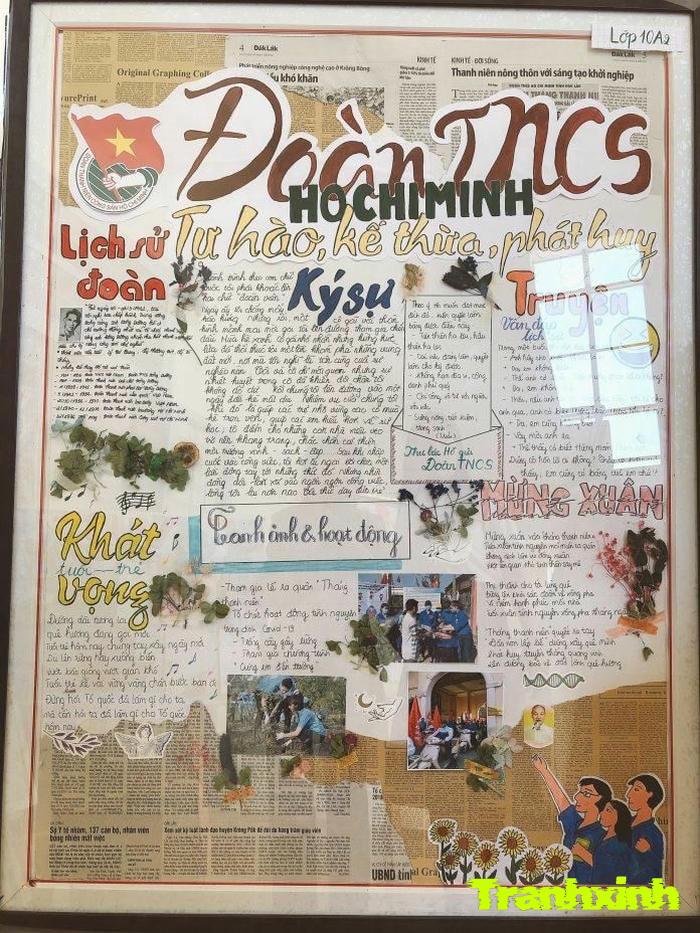 trang trí bài thơ với các đoạn trích