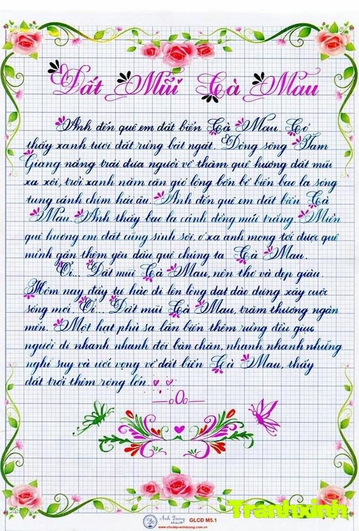 trang trí bài viết học sinh