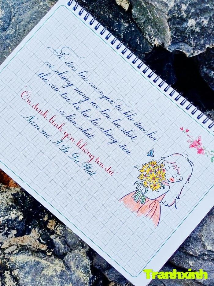 trang trí bài viết tối giản