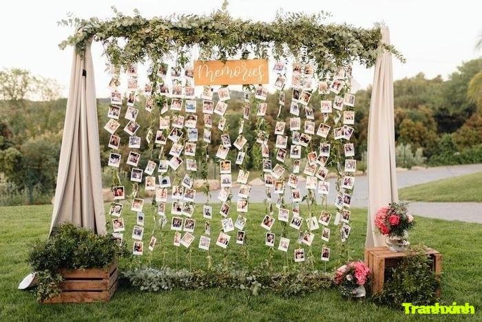 trang trí bàn ảnh cưới ngoài trời