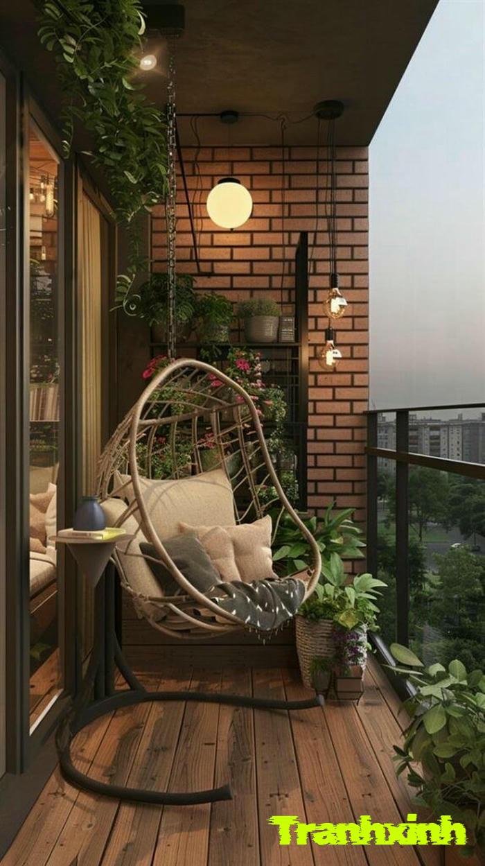 trang trí ban công cực kì đẹp