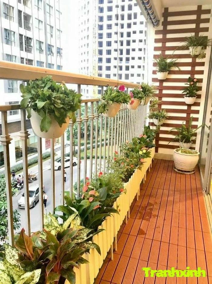 trang trí ban công giản đơn
