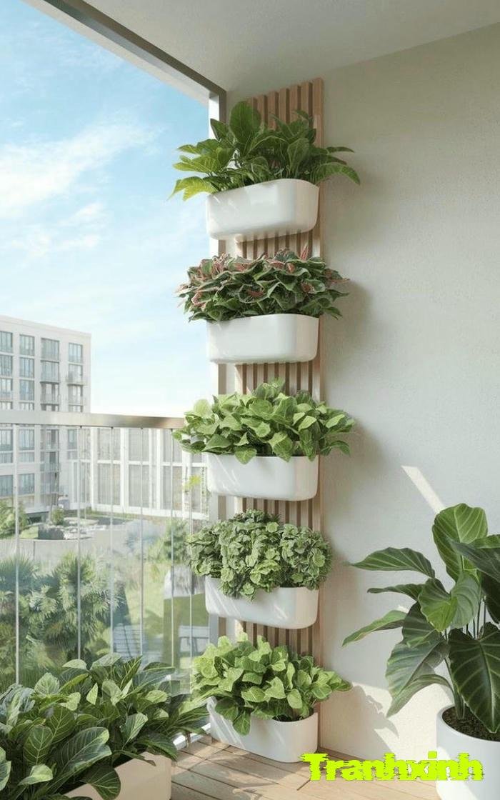 trang trí ban công