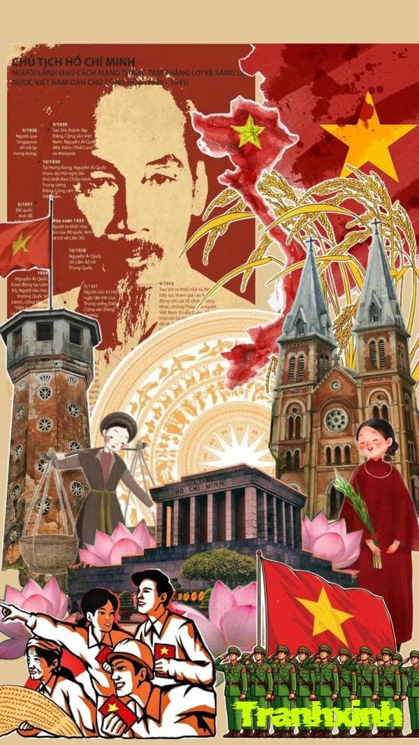 trang trí bản đồ việt nam nghệ thuật