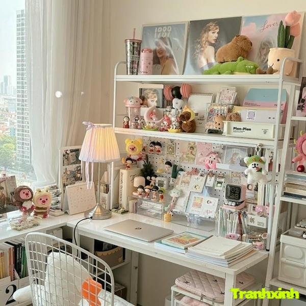 trang trí bàn học cho trẻ