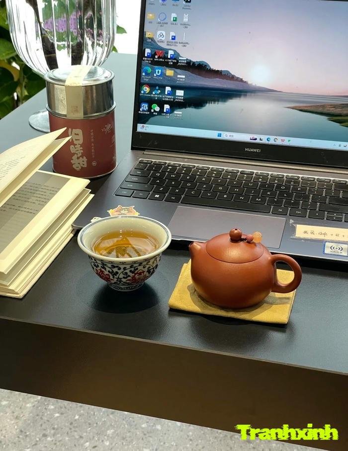 trang trí bàn làm việc