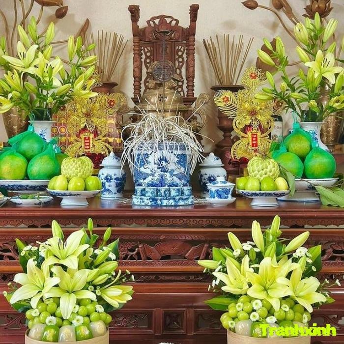 trang trí bàn thờ cổ điển